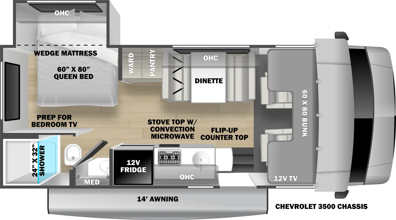 Sunseeker Le 2250SLE Floorplan